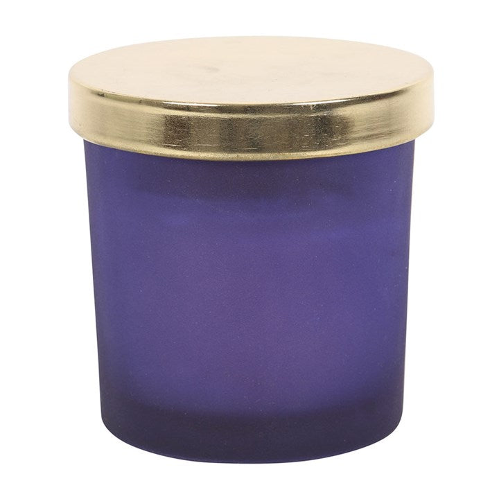 Third Eye Chakra Lavender Crystal Chip Candle N/A