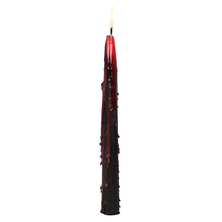 Set of 8 Vampire Blood Taper Candles Gothic & Halloween Décor-Sociodigi