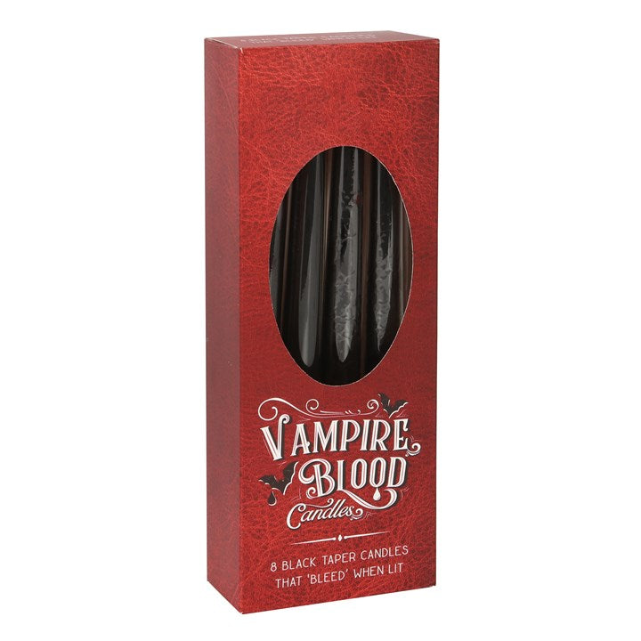 Set of 8 Vampire Blood Taper Candles Gothic & Halloween Décor-Sociodigi