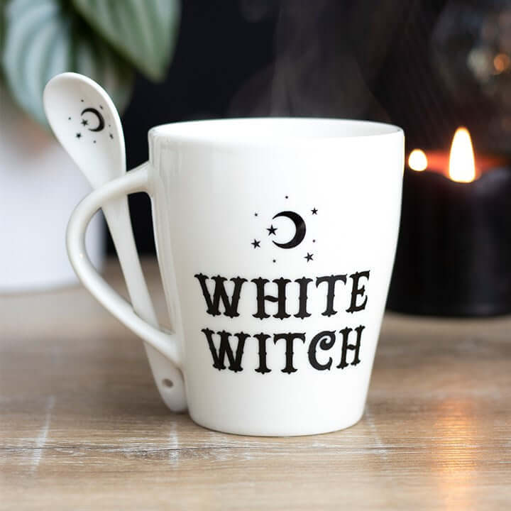 White Witch Mug and Spoon Set N/A