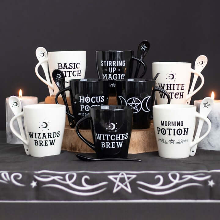 White Witch Mug and Spoon Set N/A