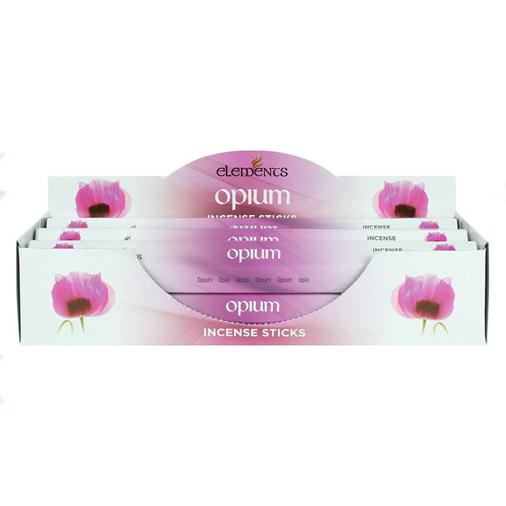 Set of 6 Packets of Elements Opium Incense Sticks N/A
