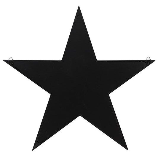 Black Framed Pentagram Mirror N/A