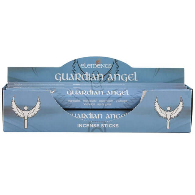 Box of Elements Guardian Angel incense sticks on a white background