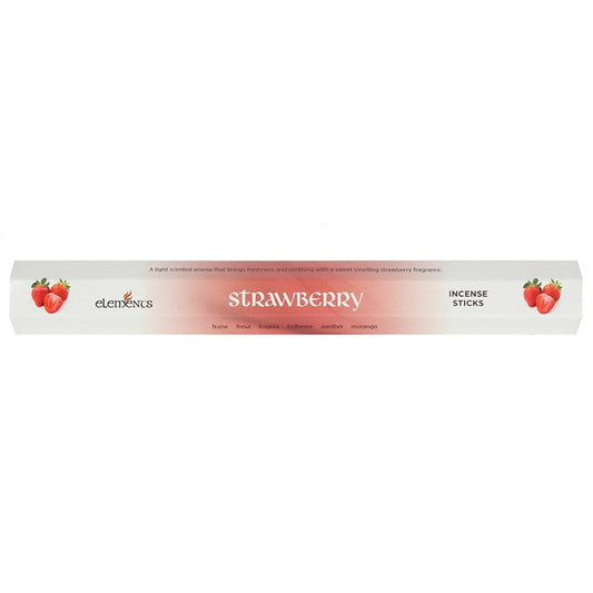 Set of 6 Packets of Elements Strawberry Incense Sticks N/A