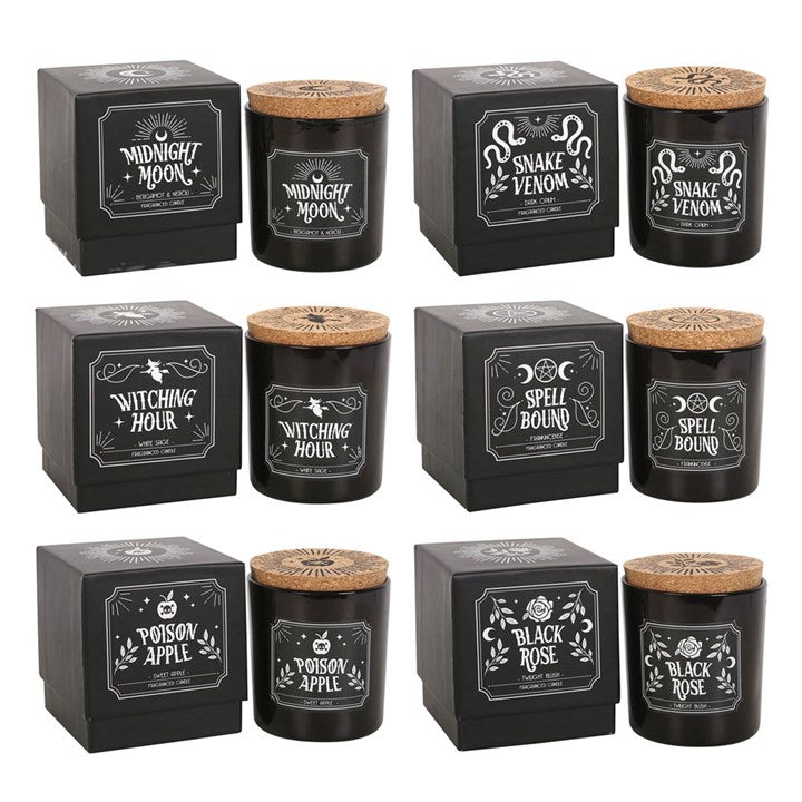 Set of 6 Midnight Ritual Candles | Mystical Scented Candles-Sociodigi