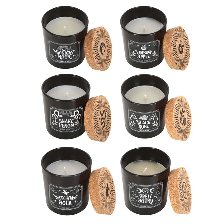 Set of 6 Midnight Ritual Candles | Mystical Scented Candles-Sociodigi