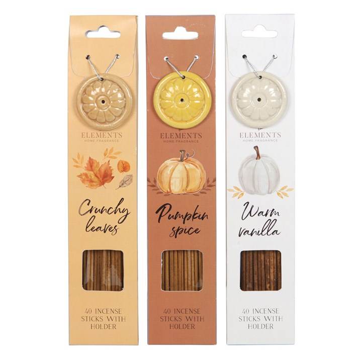 Set of 18 Autumn Accents Incense Sticks-Sociodigi