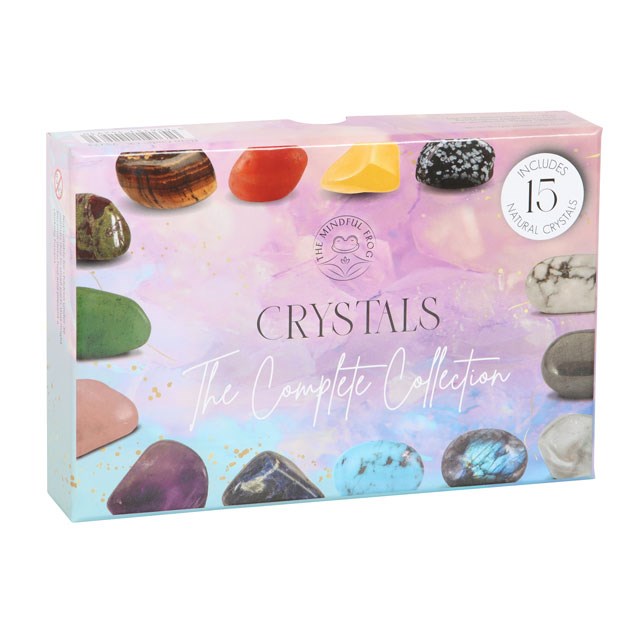 The Complete Crystal Collection Gift Set – 15 Crystal Tumblestones with Guide-Sociodigi
