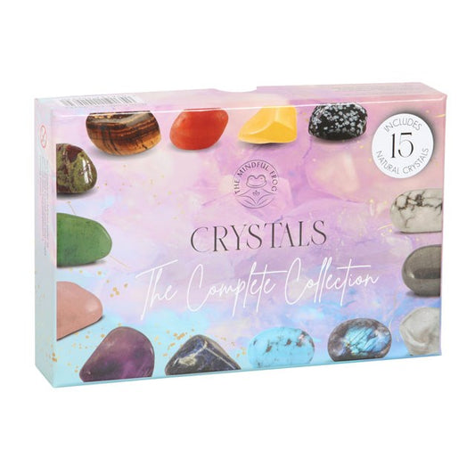 The Complete Crystal Collection Gift Set – 15 Crystal Tumblestones with Guide-Sociodigi