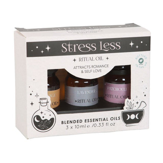 Set of 3 Stress Less Ritual Blended Essential Oils-Sociodigi