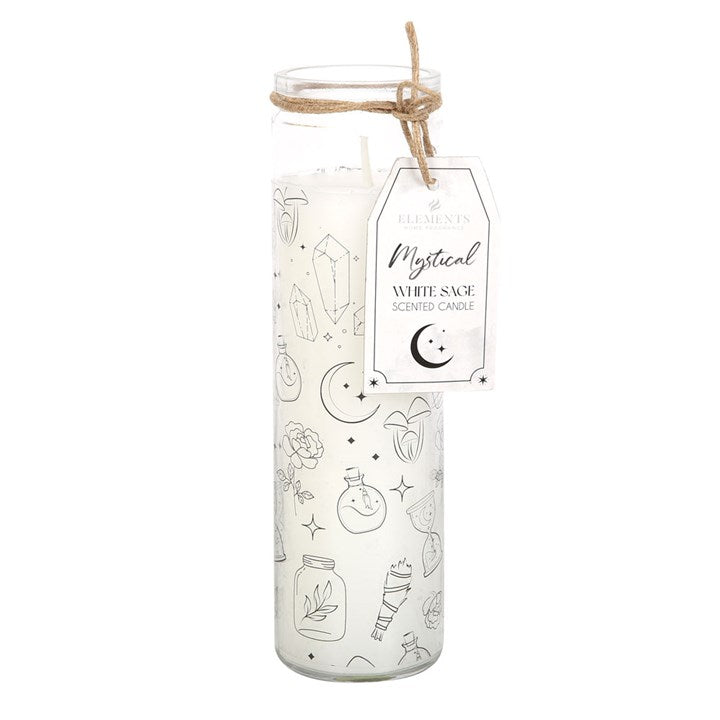 *Mystical White Sage Fragranced Candle in Glass Tube (4/20) N/A