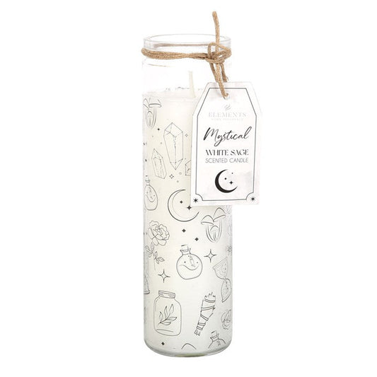 *Mystical White Sage Fragranced Candle in Glass Tube (4/20) N/A