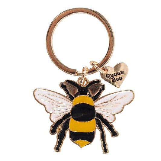 Queen Bee Enamel Keyring N/A