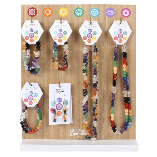 Set of 18 Chakra Jewellery with Display Stand-Sociodigi