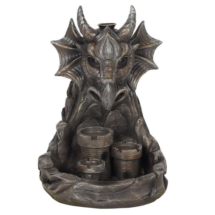 Dragon-shaped decorative item with multiple nozzles on a white background