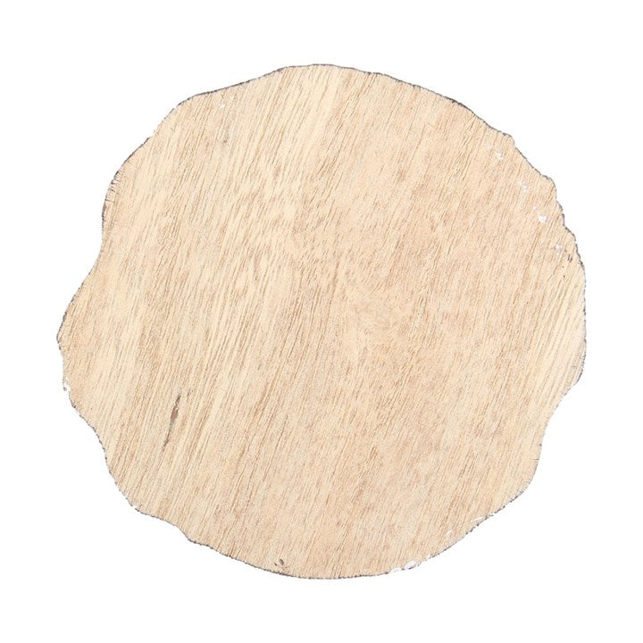 Winter Solstice Wood Slice Coaster Set – Rustic Pentagram Design (Set of 4)-Sociodigi
