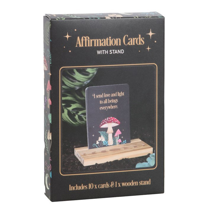 Affirmation Cards with Wooden Stand N/A