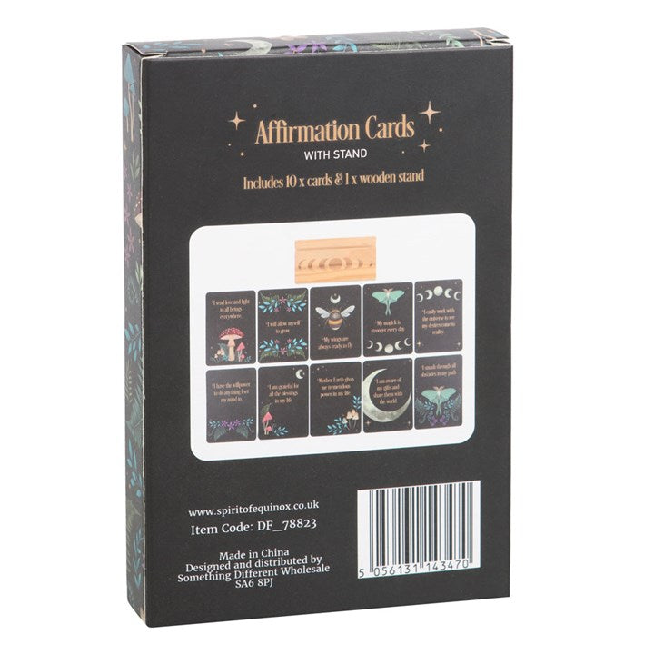 Affirmation Cards with Wooden Stand N/A