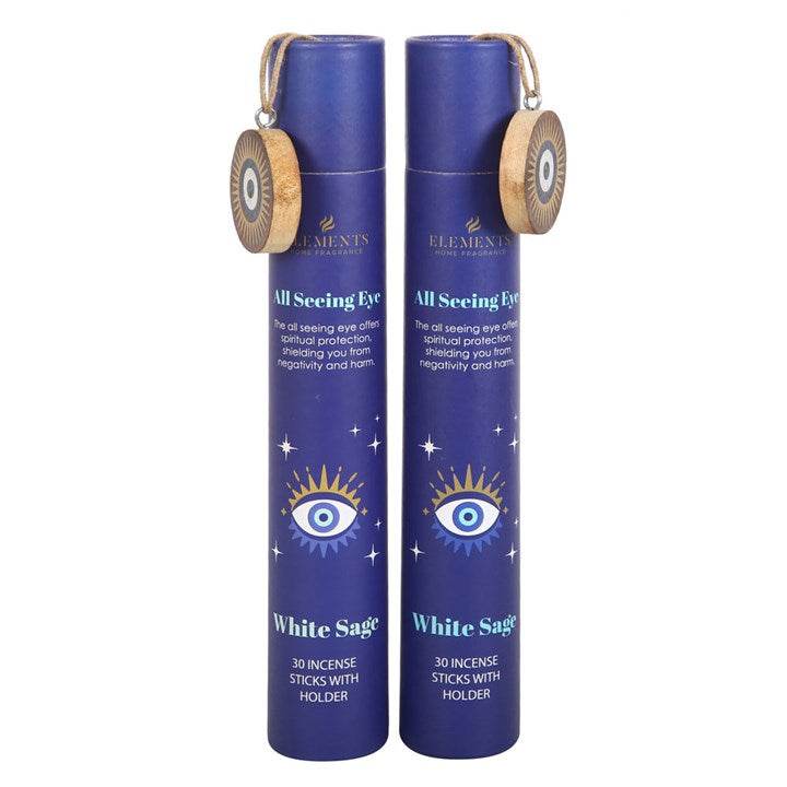 Set of 12 All Seeing Eye White Sage Incense Stick Gift Sets-Sociodigi