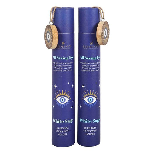 Set of 12 All Seeing Eye White Sage Incense Stick Gift Sets-Sociodigi