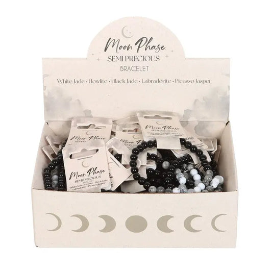 Set of 36 Moon Phase Crystal Bracelets-Sociodigi