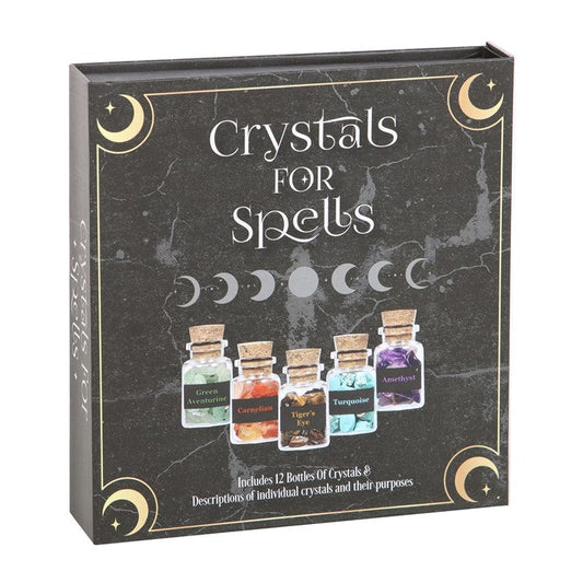 Crystals for Spells Crystal Chip Bottle Gift Set-Sociodigi