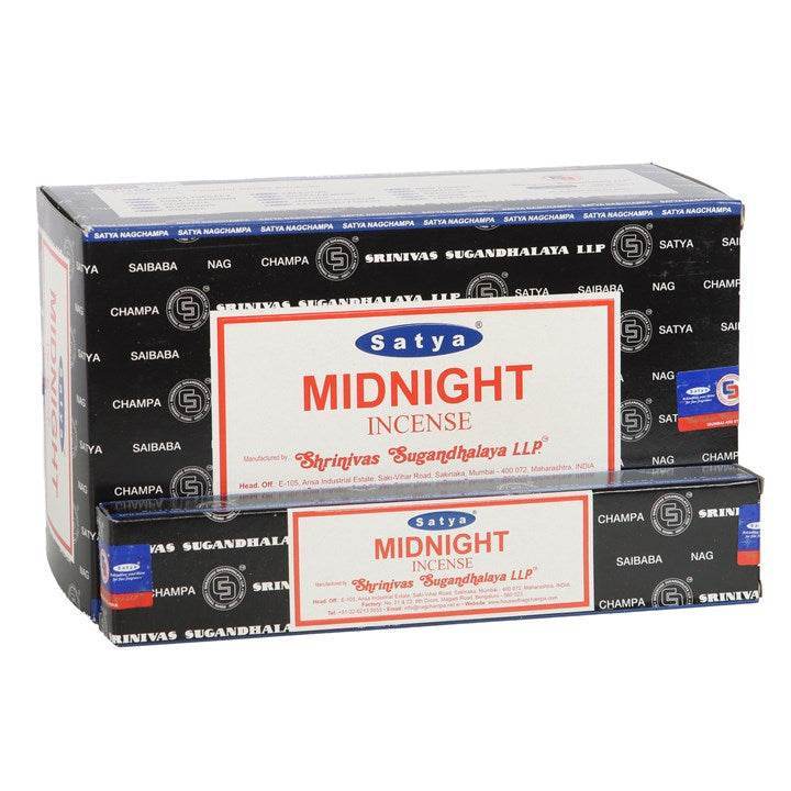 12 Packs of Midnight Incense Sticks by Satya-Sociodigi
