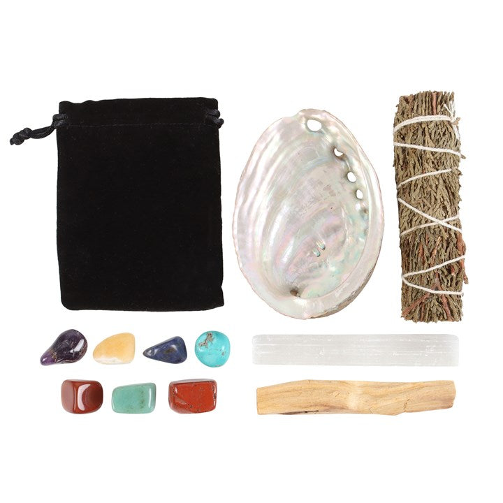 Divine Energy Smudge and Stone Wellness Kit N/A