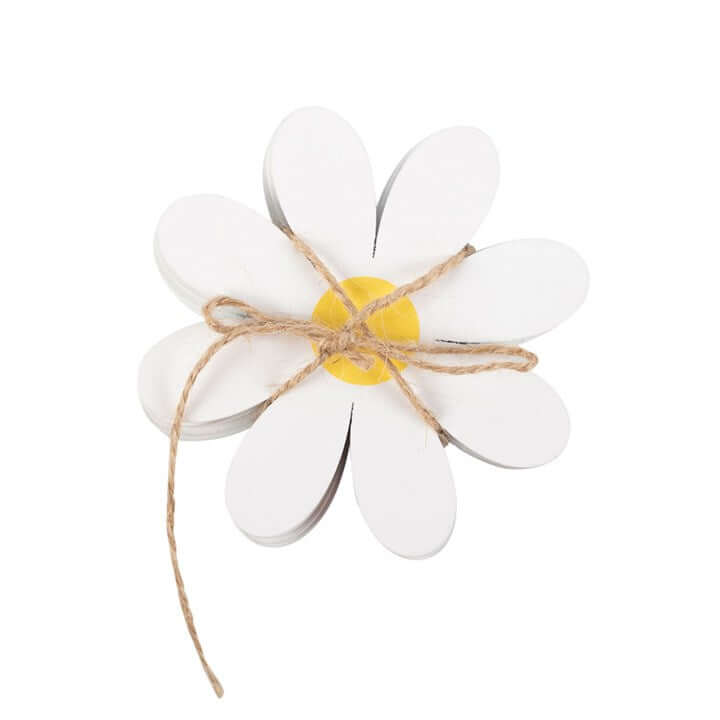 Set of 4 Daisy Shaped Coasters N/A