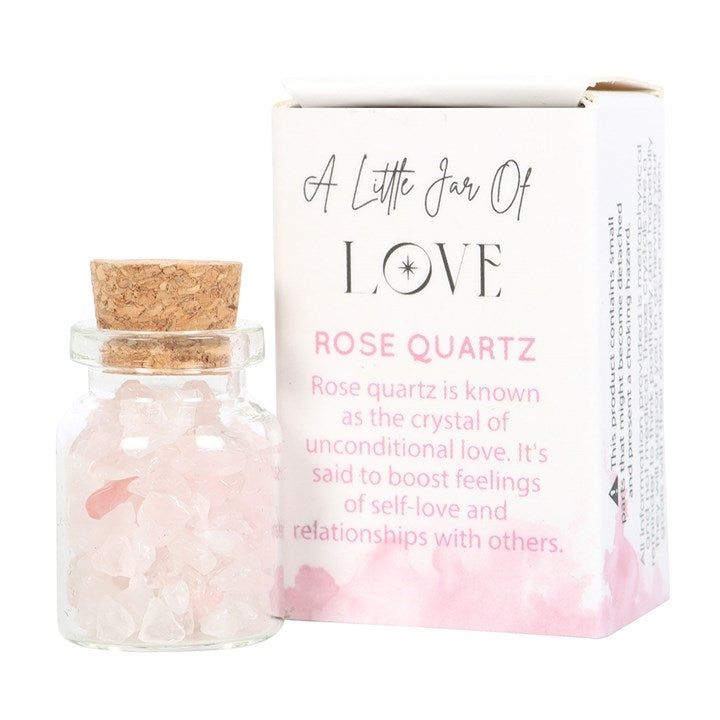 Jar of Love Rose Quartz Crystal in a Matchbox N/A