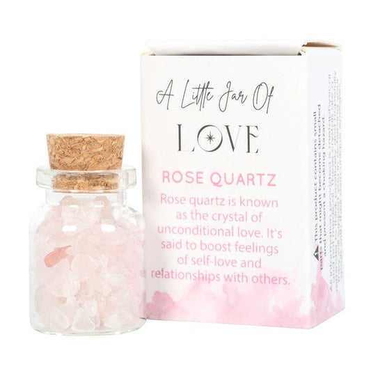 Jar of Love Rose Quartz Crystal in a Matchbox N/A
