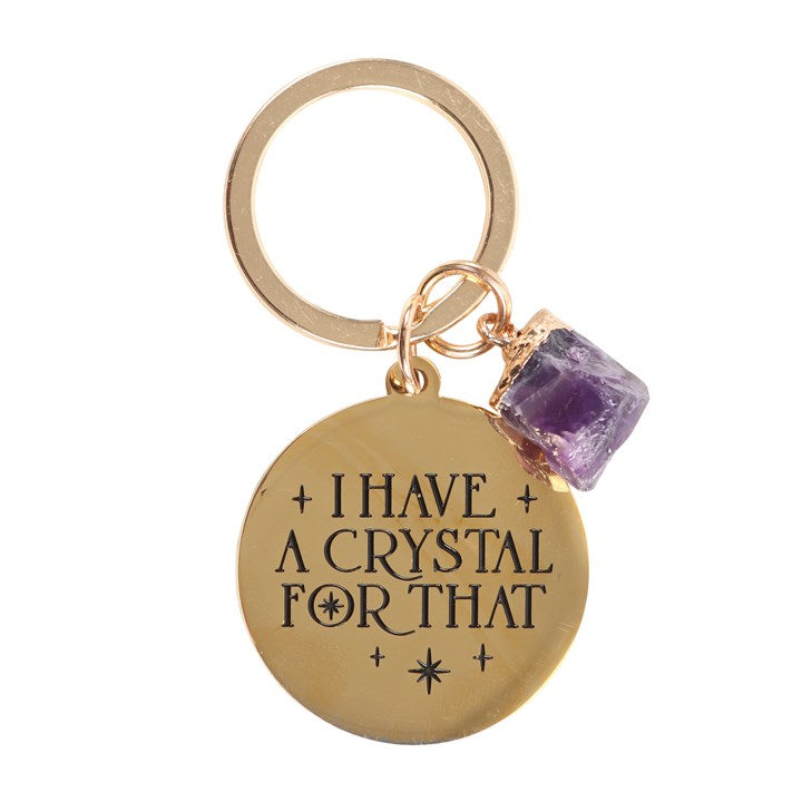 I Have a Crystal for That Amethyst Crystal Keyring N/A