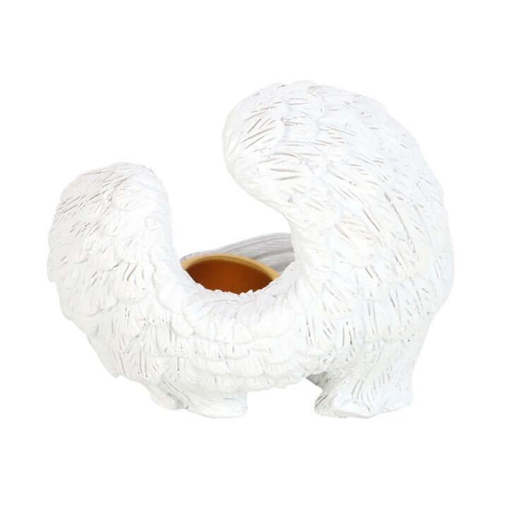 Angel Wing Resin Incense Cone Burner designed for serenity and positive energy in any spiritual space.