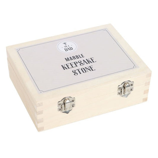 Box of 24 ‘No. 1 Dad’ Marble Keepsake Stones – Father’s Day Gift-Sociodigi