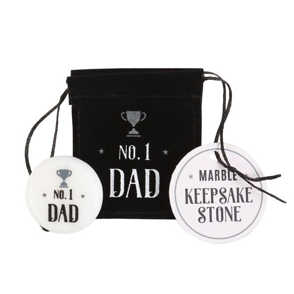 Box of 24 ‘No. 1 Dad’ Marble Keepsake Stones – Father’s Day Gift-Sociodigi