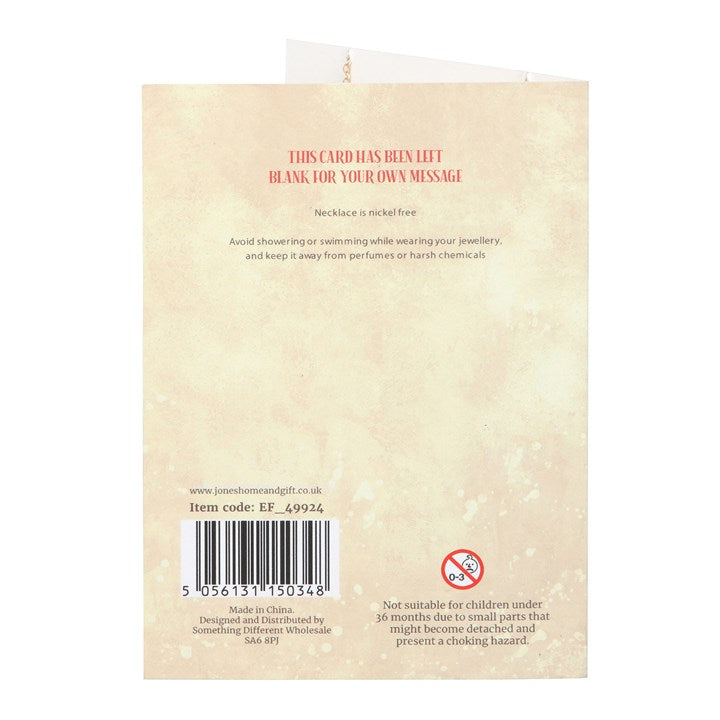 Toadstool Charm Necklace Card N/A