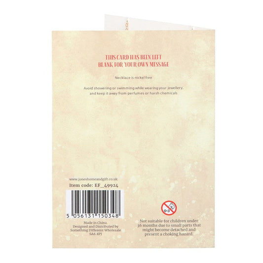 Toadstool Charm Necklace Card N/A