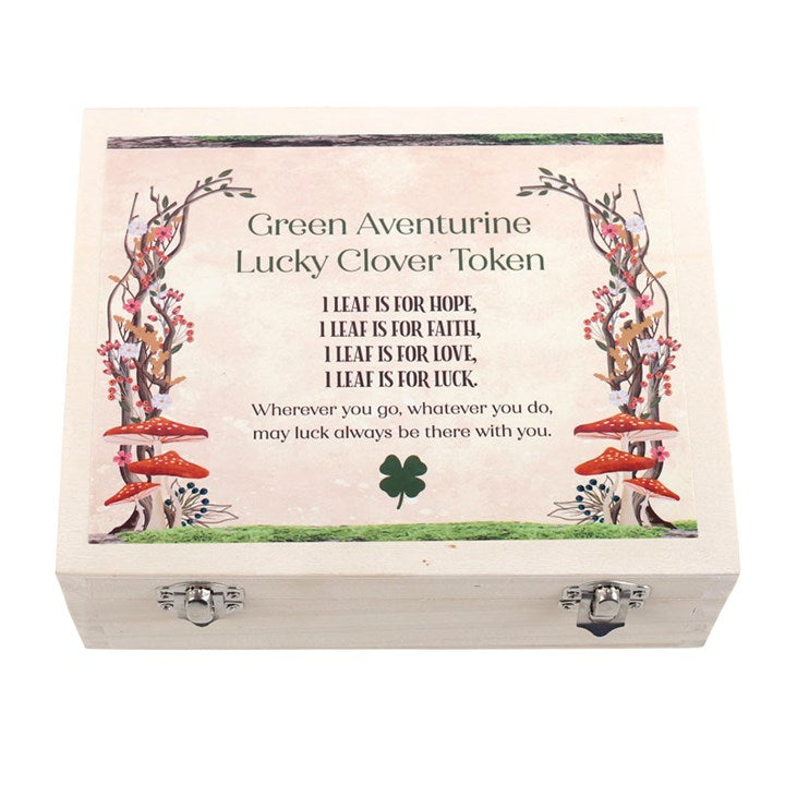Set of 24 Lucky Clover Sentiment Stones – Pocket Good Luck & Positivity Tokens-Sociodigi