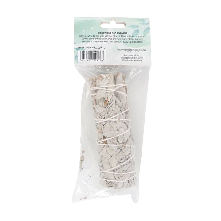 10cm Small White Sage Smudge Stick Wand N/A