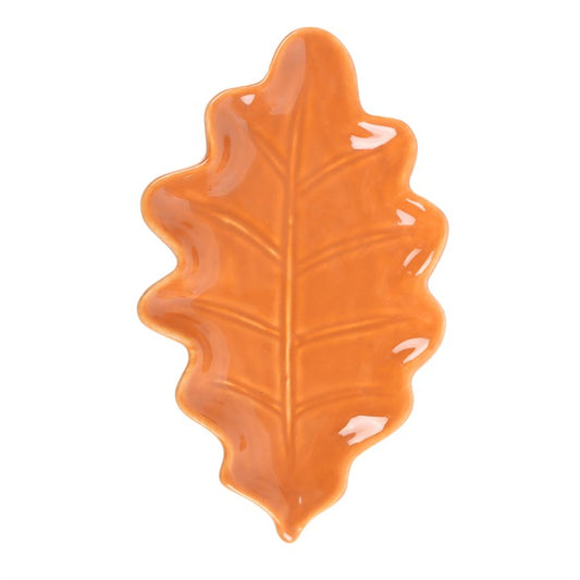 Ceramic Autumn Leaf Dish – Trinket & Jewellery Holder-Sociodigi
