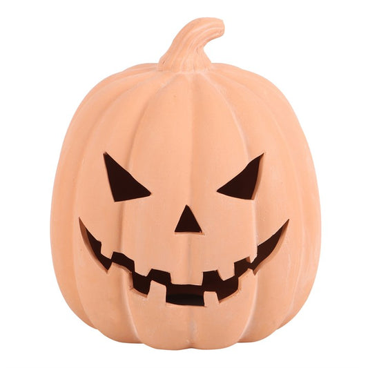 22cm Terracotta Pumpkin Ornament N/A