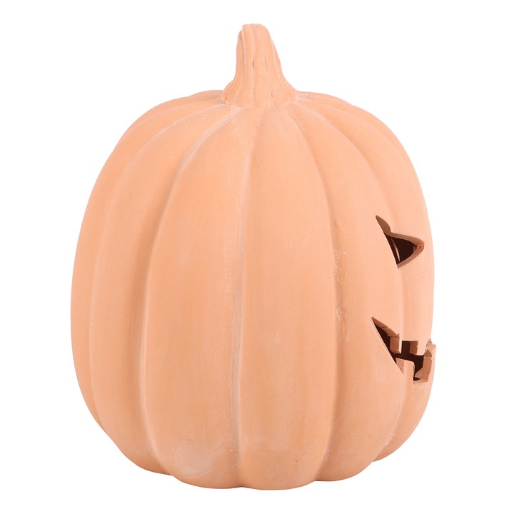 22cm Terracotta Pumpkin Ornament-Sociodigi