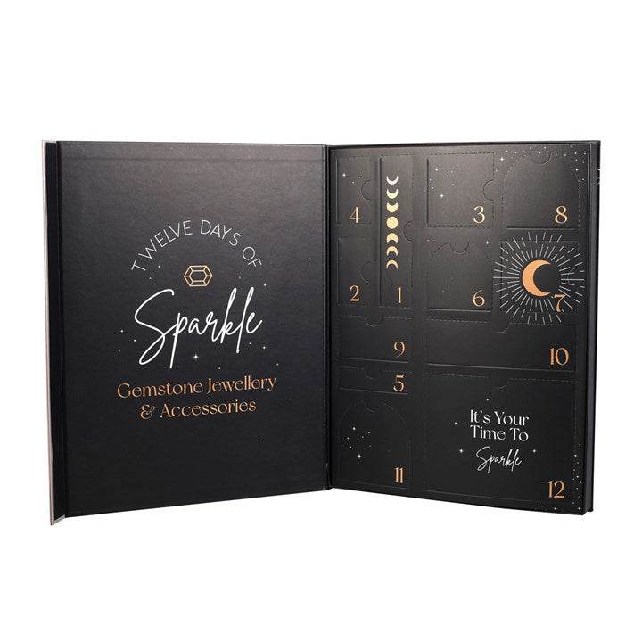 12-Day Crystal Jewellery Advent Calendar Amethyst, Rose Quartz & Clear Quartz-Sociodigi