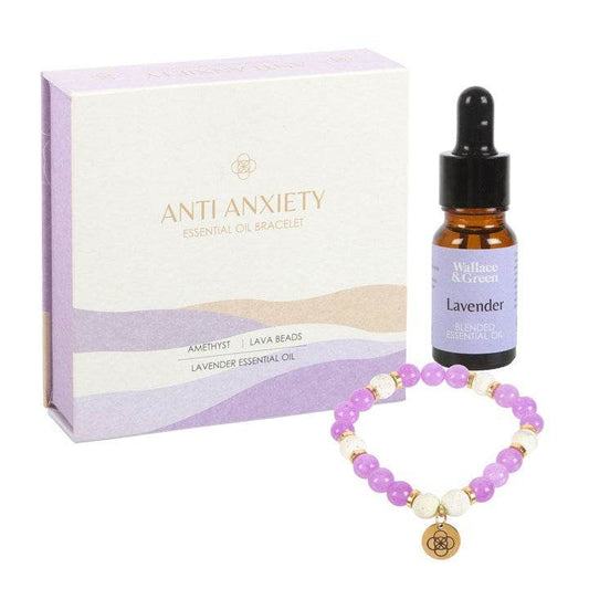 Anti-Anxiety Amethyst Crystal Essential Oil Bracelet-Sociodigi