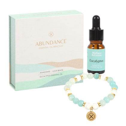 Abundance Amazonite Crystal Essential Oil Bracelet-Sociodigi