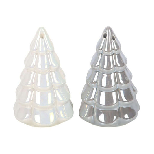 Iridescent Fir Tree Salt and Pepper Shakers