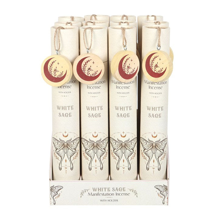Set of 12 White Sage Manifestation Incense Stick Gift Sets-Sociodigi