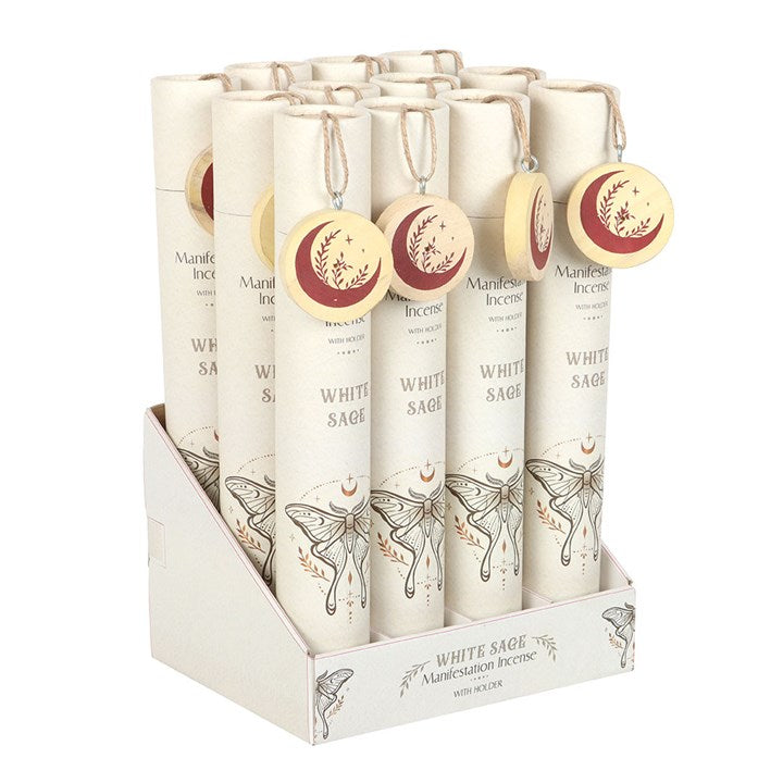 Set of 12 White Sage Manifestation Incense Stick Gift Sets-Sociodigi