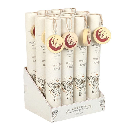 Set of 12 White Sage Manifestation Incense Stick Gift Sets-Sociodigi